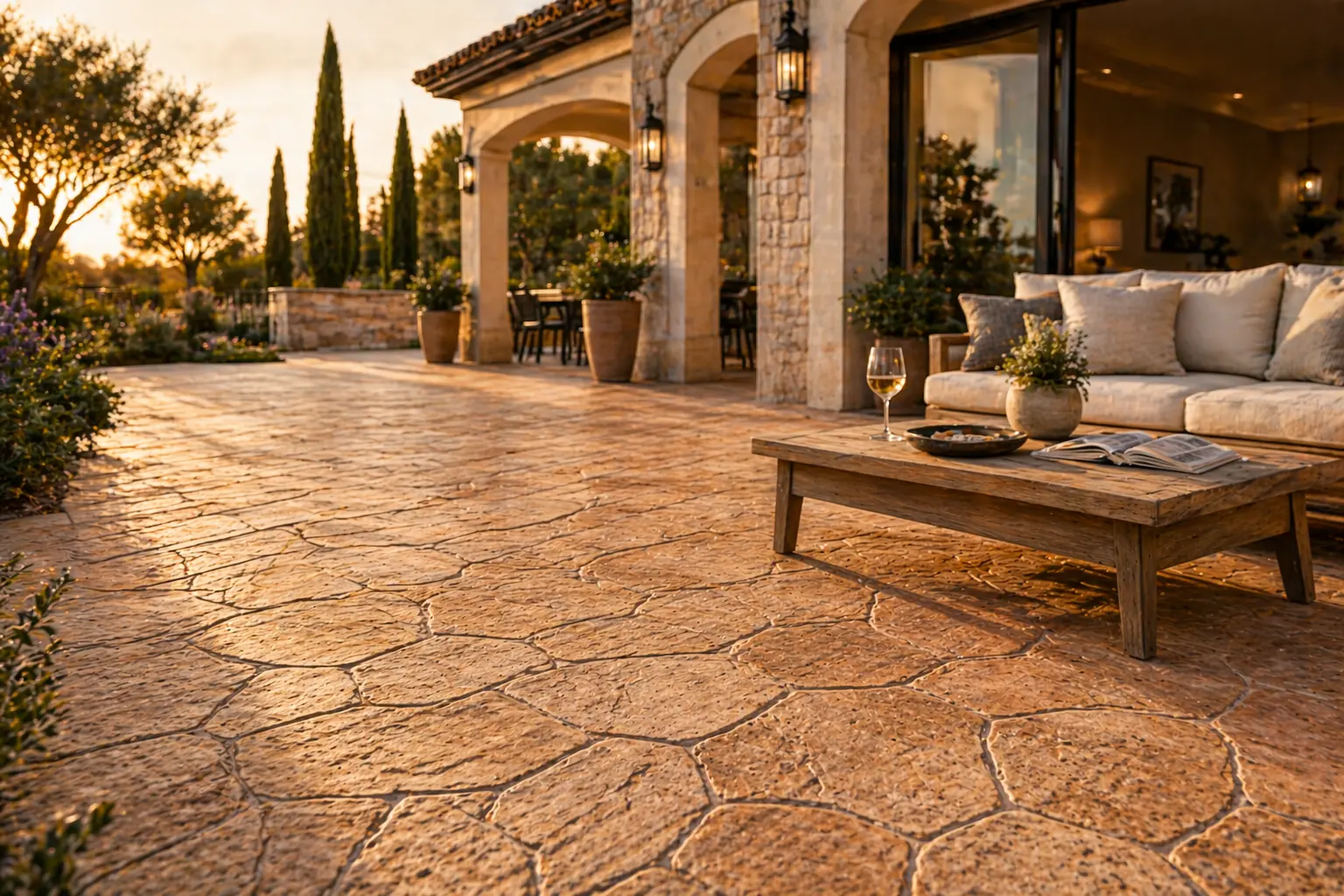 precio hormigón impreso Madrid suelo exterior 2026